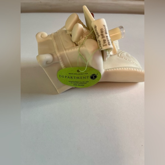 Vintage Retired Dept 56 Snowbabies COOKIES FOR SANTA 2005 Child/Chair/Milk/ - Picture 7 of 9